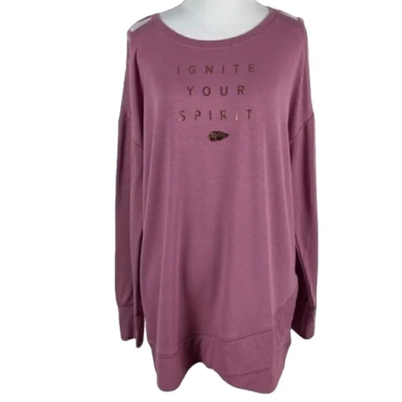 Justice active sweatshirt sz 20 ignite your spirit - Picture 9 of 9